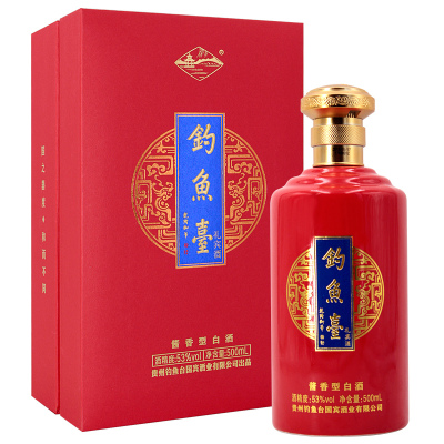 53°钓鱼台礼宾酒（红色）500ml