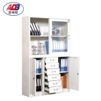 爱得帮宽中六斗移门文件柜 850*390*1800mm 组