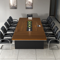 三能 简约现代木纹色会议桌其它办公用会议桌简单大气板式会议桌