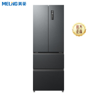 无忧嵌美菱400升超薄零嵌入式法式多门冰箱 60.1cm窄机身1级大容量电冰箱消费补贴自营BCD-400WP9CZX灰