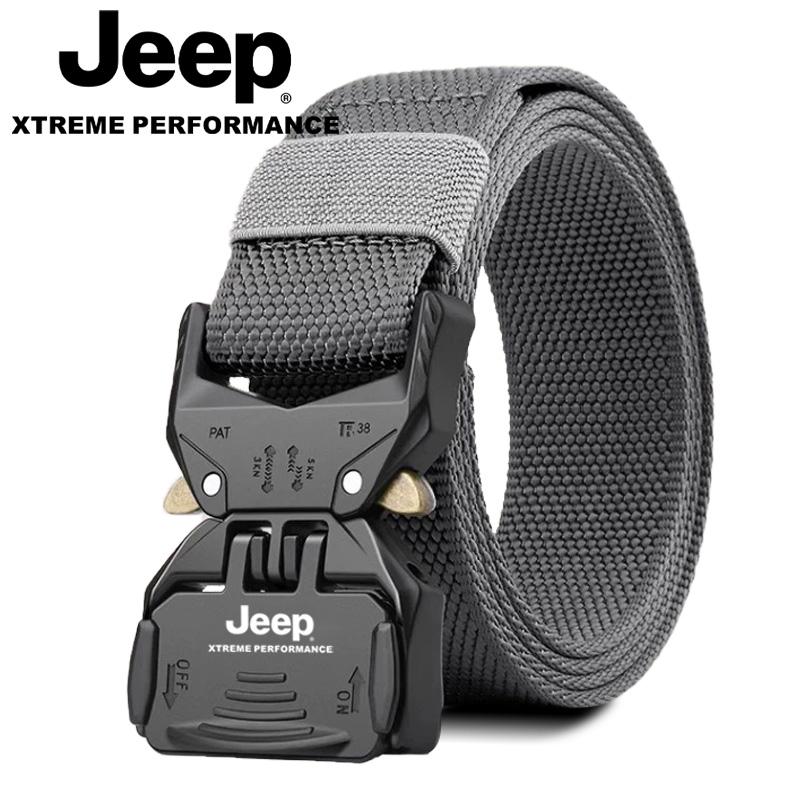 Jeep吉普新款男士战术尼龙腰带快拆户外皮带帆布男款军工专用裤带