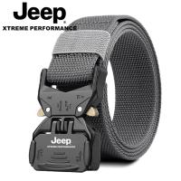 Jeep吉普新款男士战术尼龙腰带快拆户外皮带帆布男款军工专用裤带