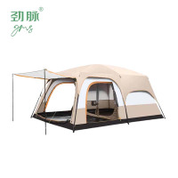 劲脉 户外野营帐篷 卡其色-380*260*185CM 顶