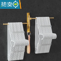 敬平衣服收纳整理架壁挂式放晾衣架器免打孔阳台墙上折叠旋转挂钩杆