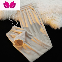 七斓灯芯绒裤子男士休闲长裤宽松潮牌款加绒卫裤束脚运动裤