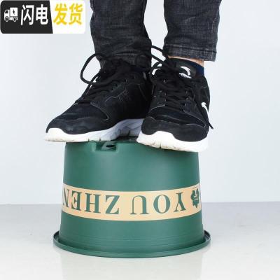 三维工匠塑料矮胖新加仑花盆绿萝月季多肉大口径加厚小加仑盆 高款(绿色)5加仑[10个装]10送2 含托盘花盆容器