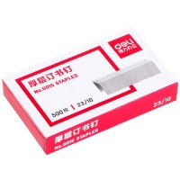 得力(deli) P00015 23/10厚层订书钉 易穿透订书针 500枚/盒 单盒装 可订60页