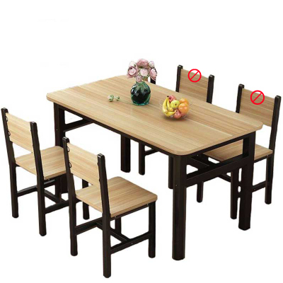 河洛伟业 餐桌椅 一桌两椅 套