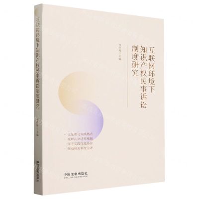 [N]互联网环境下知识产权民事诉讼制度研究-9787521643923
