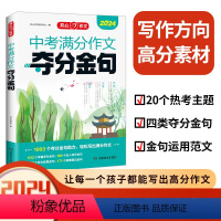 全国通用 中考满分作文夺分金句 [正版]开心作文初中生七八九年级中考满分作文夺分金句 中学生考场作文满分作文示范 素材积