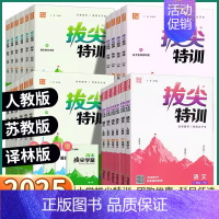 3本]语/数/英-人教版 四年级上 [正版]2025新版拔尖特训小学二年级上三年级四年级五年级一年级下六年级上册下册语文