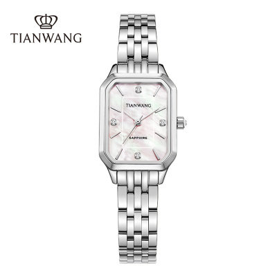 天王表 时尚精致小表盘女表气质简约方形石英表送女友生日礼物推荐31542