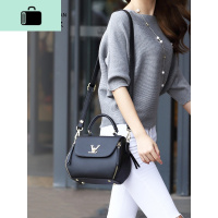 2020新款时尚百搭女包黑色包包女妈妈款斜挎包中年单肩手提包小包NEW LAKE女斜挎包