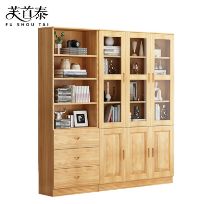 芙首泰书柜三门三抽180*32*195cm个