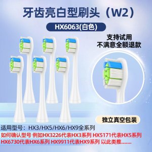 适配飞利浦HX2421电动牙刷头Hx242W/B/P/L HX2023小羽刷替换