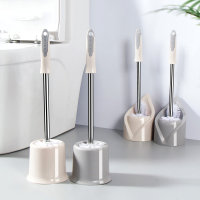  如华福禄马桶刷家用长柄壁挂圆头清洁刷带底座卫生间厕所刷子软毛