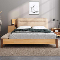 臻远 ZY-SMC-25 现代简约实木床双人床 1.5米简约床