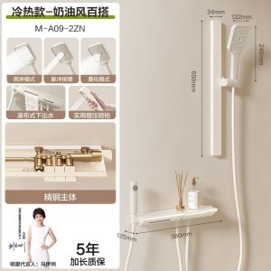 四季沐歌卫浴无顶喷浴室简易恒温家用智能淋浴花洒