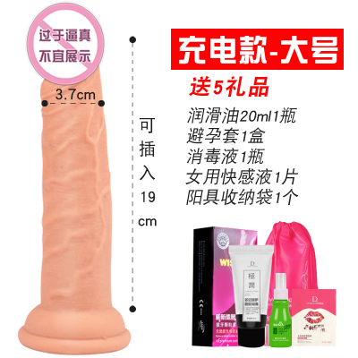欢乐小鸟女用自慰超柔软小号仿真阳具静音电动学生性高潮器成人玩具假阴茎仿真器具充电款-大号+5礼品