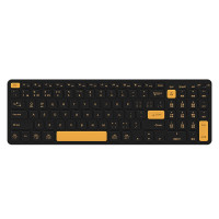 咪鼠科技KB6橘光黑无线机械键盘96键典雅黑竞技游戏蓝牙连接带多媒体键轻量化设计