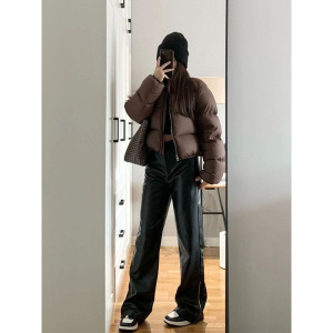 冬季羽绒棉服女短款小个子外套美式棉衣复古高级感棉袄炸街棒球服