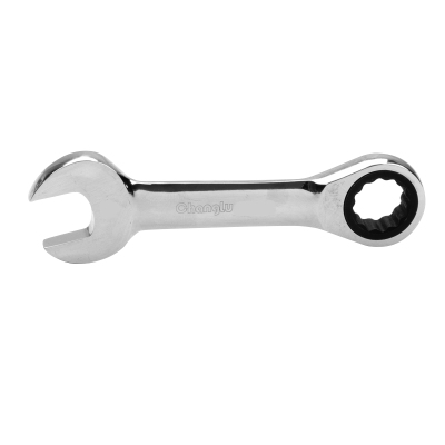 长鹿 短柄镜面两用棘轮扳手 10mm