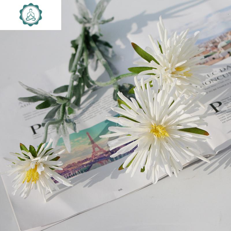 仿真蟹爪菊花明制汉服头饰花婚庆背景墙引路花仿真花假花绢花装饰 封