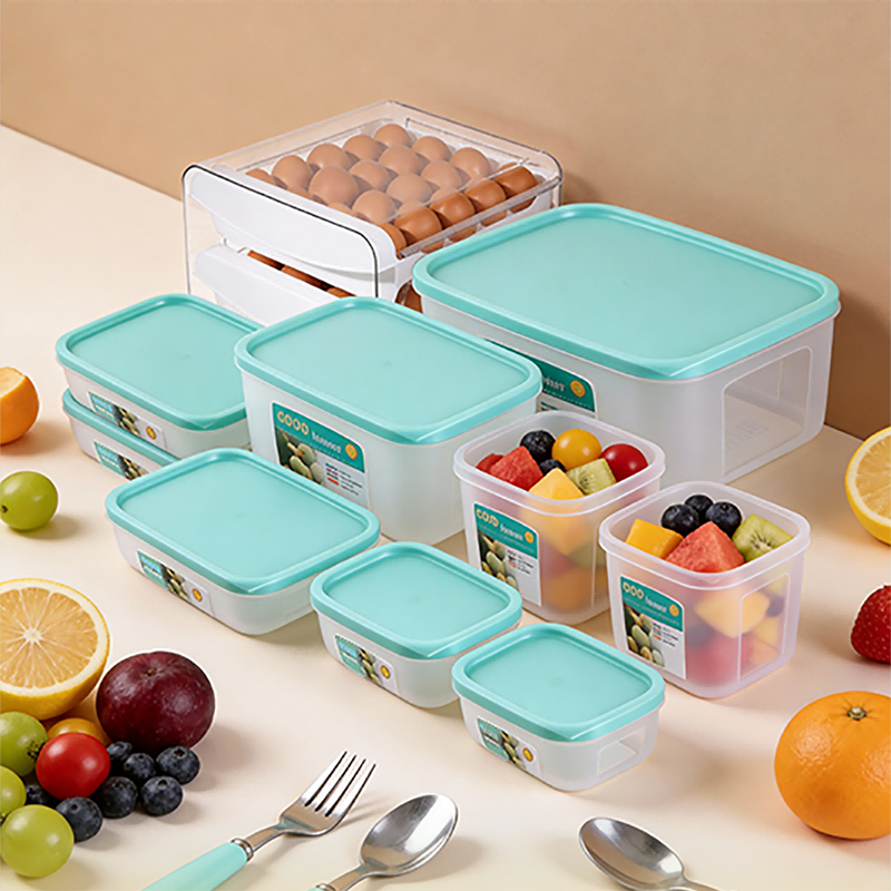 保鲜盒食品级可微波炉加热保鲜盒鸡蛋盒组合大套装10件套冰箱专用