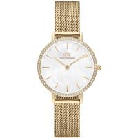 Daniel Wellington中性名品腕表优雅女性腕表Petite Lumine Bezel Evergold水钻