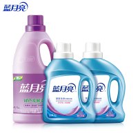 蓝月亮 洗衣洗护组合 薰衣草深层洁净洗衣液1kg*2+薰衣草柔顺剂2kg