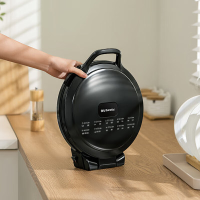 九阳(Joyoung) JK30-GK657 黑色电饼铛家用双面加热深烤盘大火力下盘煎烤机饼铛早餐