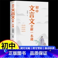 初中文言文全解一本通 初中通用 [正版]2024新版初中必背古诗文138篇和文言文全解一本通人教版古诗词译注与赏析中学生