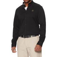 雨果博斯(HUGO BOSS)黑色男士商务休闲长袖衬衫通勤百搭修身显瘦工作服