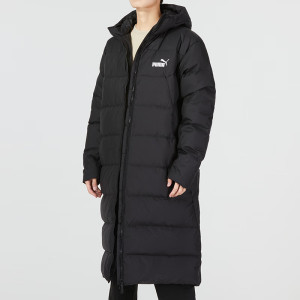 彪马(PUMA)男装羽绒服 新款运动服时尚防风保暖长款休闲连帽羽绒服外套672435-01 ZP