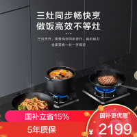 老板(ROBAM) 燃气灶 4.2kW 煤气灶 老板燃气灶 单灶具 三眼灶 燃气灶嵌入式 灶台 液化气灶39B1AY