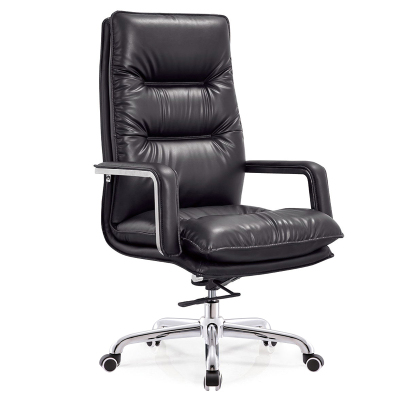 豫亨 黑色老板主管经理中班人体工学椅办公椅