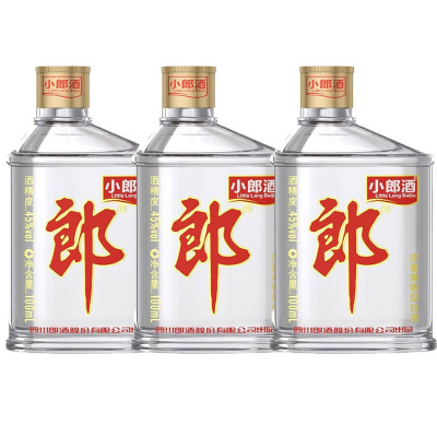 小郎酒(歪脖郎)45度100ML*3瓶 新老版本年份随机 小酒自饮