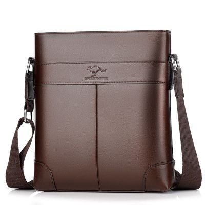 派尼美特新款男包商务单肩斜挎包男士皮包横竖款休闲业务背包男公文包