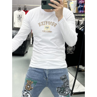 春秋季新款设计感字母印花T恤青年时尚潮流百搭修身长袖打底t