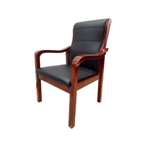 豫亨 实木会议椅培训椅办公家具实木办公椅麻将棋牌椅会议室桌椅带扶手木椅