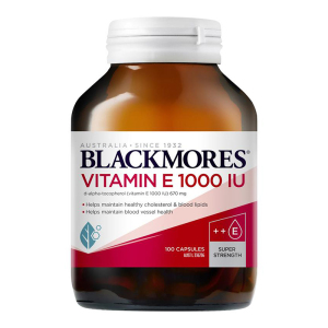 1000IU高含量-澳佳宝(BLACKMORES)维生素E胶囊100粒/瓶装 澳洲原装进口VE维E