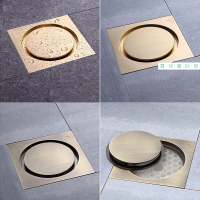 潜水艇地漏隐形地漏全铜盖板防臭淋浴房下水地漏卫生间阳台TFD50-10