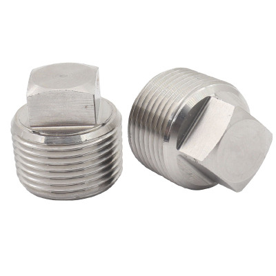 历途科技不锈钢四方外丝堵头2分 个