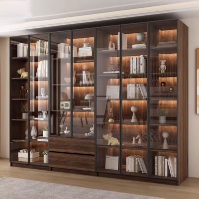 定制文件柜 带玻璃门展示柜