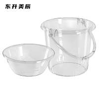 东升美辰 透明脸盆水桶35*28*23cm DS-ZP107 个