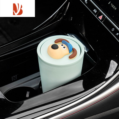 三维工匠车载垃圾桶汽车内用前排小垃圾桶车内收纳创意可爱卡通车上垃极袋