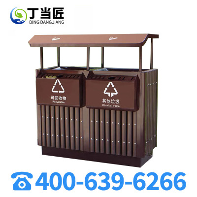 丁当匠不锈钢大号户外垃圾桶室外景区小区分类大垃圾箱环卫A61