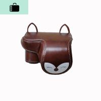 NEW LAKE便携M50佳能M6相机包200D皮套M100索尼A6000 狐狸保护壳XA7咖啡色NEW LA数码相机包