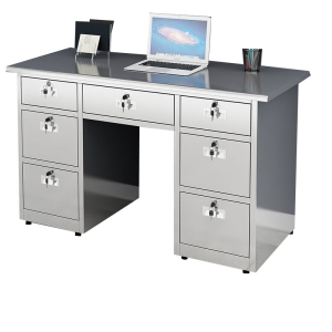 班龙办公桌1.6m七抽张