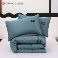 洁丽雅(Grace)亲肤四件套1.5/1.8米200*230cm 水洗磨毛套件-蒂罗尔JLY-YHK303